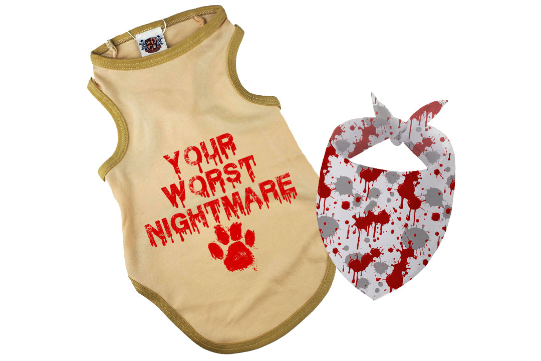 Halloween Dog Bandana Costume | Your Worst Nightmare